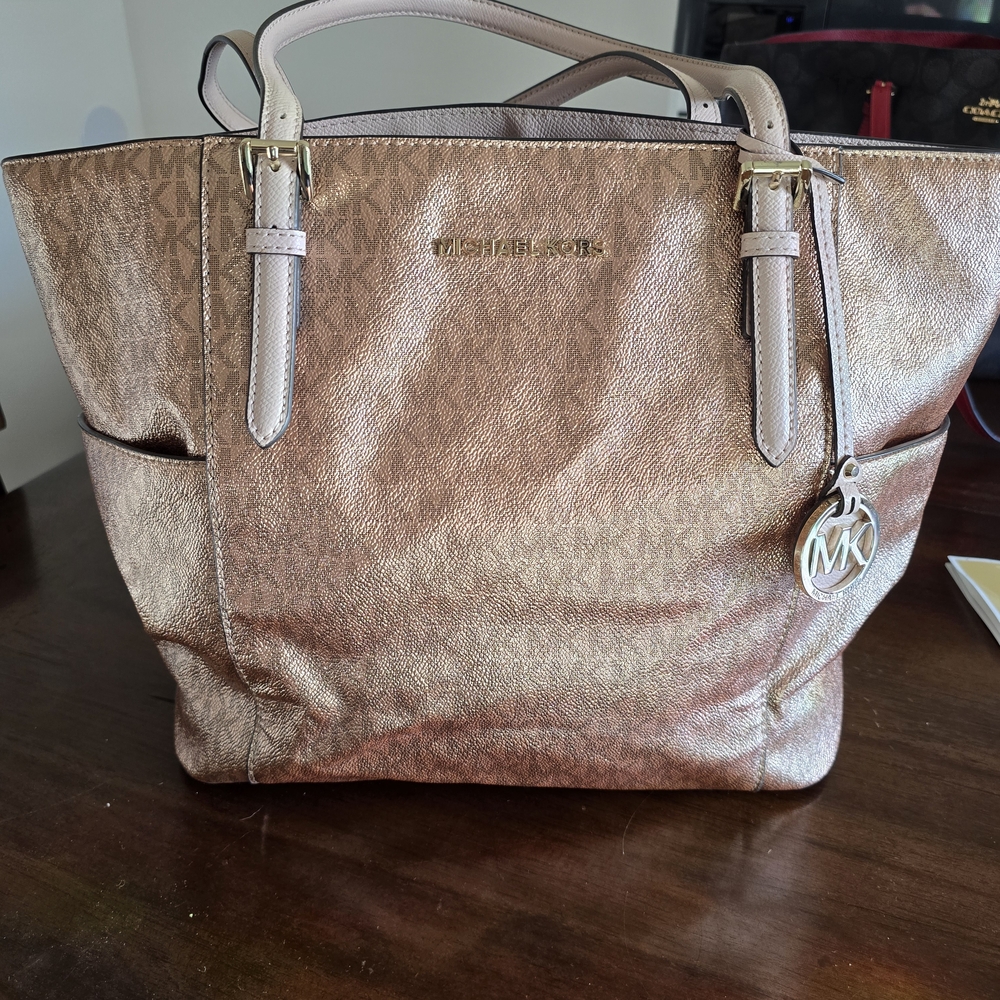Michael Kors Rose Gold Tote Bag